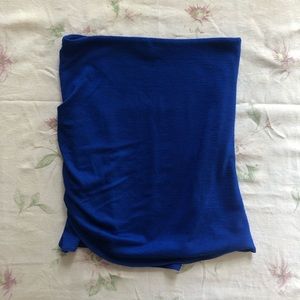 Aritzia blue bodycon ruched miniskirt XS SK